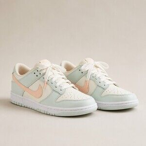 Nike Sneakers White Mint Green Leather Mesh, women's size 9